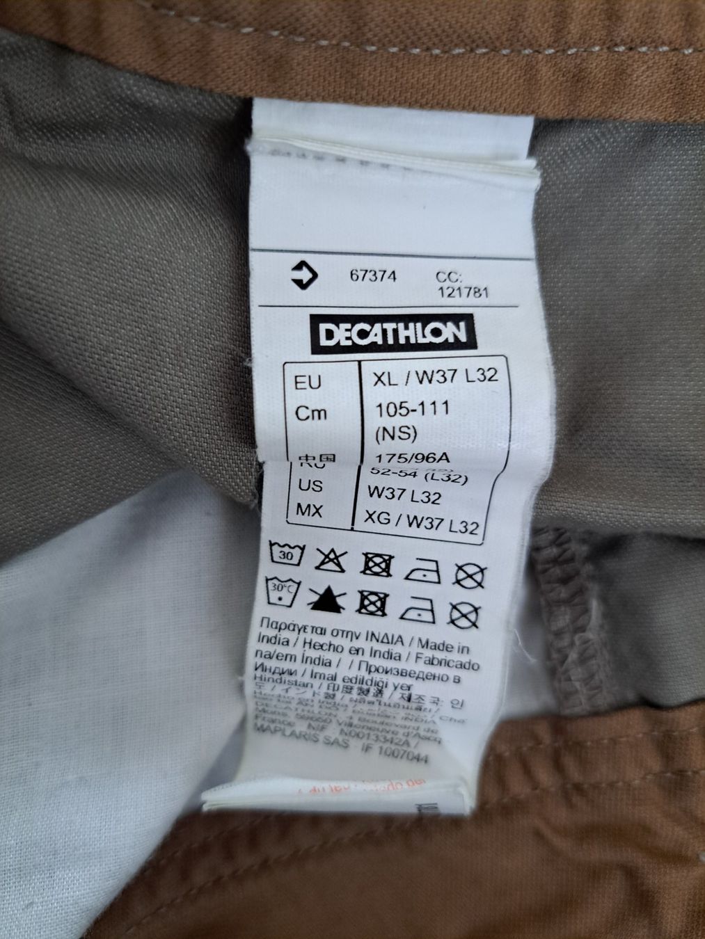 Decathlon Pantaloni: Pantalon beige de la marque decathlon – Usato da Tentlingen venduto da Dr_Snake 2