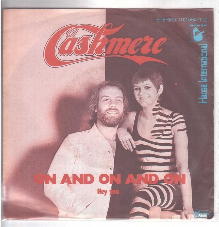 Vinyles: Cashmere  --  On and on and on  Single7 – D'occasion à Rheinau par asteng