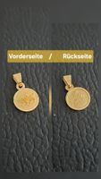 Schmuck Anhänger Sternzeichen Löwe / Engel 18K 750 Gelbgold