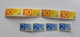 4x VOLG Marken 10er Fr. / 4x VOLG Marken 2er Fr.