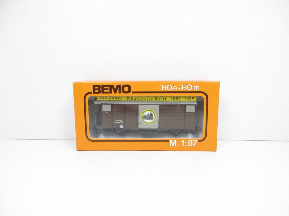 Bemo Modelleisenbahnen: Bemo H0m 2256-1 RhB Güterwagen - 100 Jahre Rhätische Bahn – Neu und originalverpackt aus Olten von Heinrich875