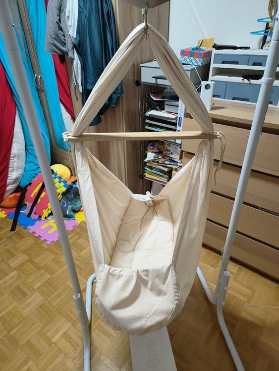 Holz Babyschaukel Kinderschaukel Holz Babywippe Zimmerschaukel Indoor Baby Schaukel Stoff Babysitz Baby Schaukel Zum Aufhängen 4 In 1 Sicherheitsgurt + 2X Befestigungshaken (Natürliche&Braun
