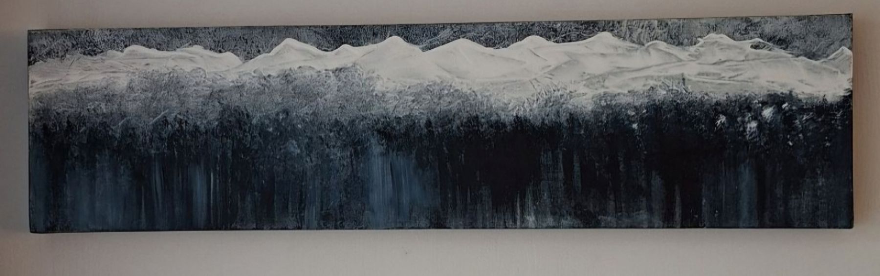 Dipinti: Winterlandschaft  Gemälde  Handgemalt 20×80 – Nuovo (secondo la descrizione) da Riehen venduto da Steinbock1970 1