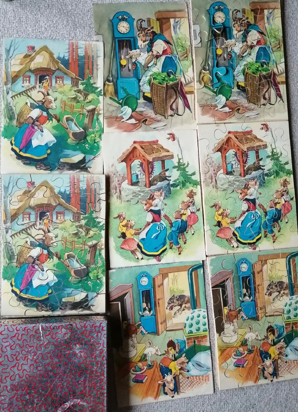 Penelope Puzzle: Multipuzzle Penelope 4 x 7 Geisslein mit Vorlage antik – Usato da Wettingen venduto da zadina39 1