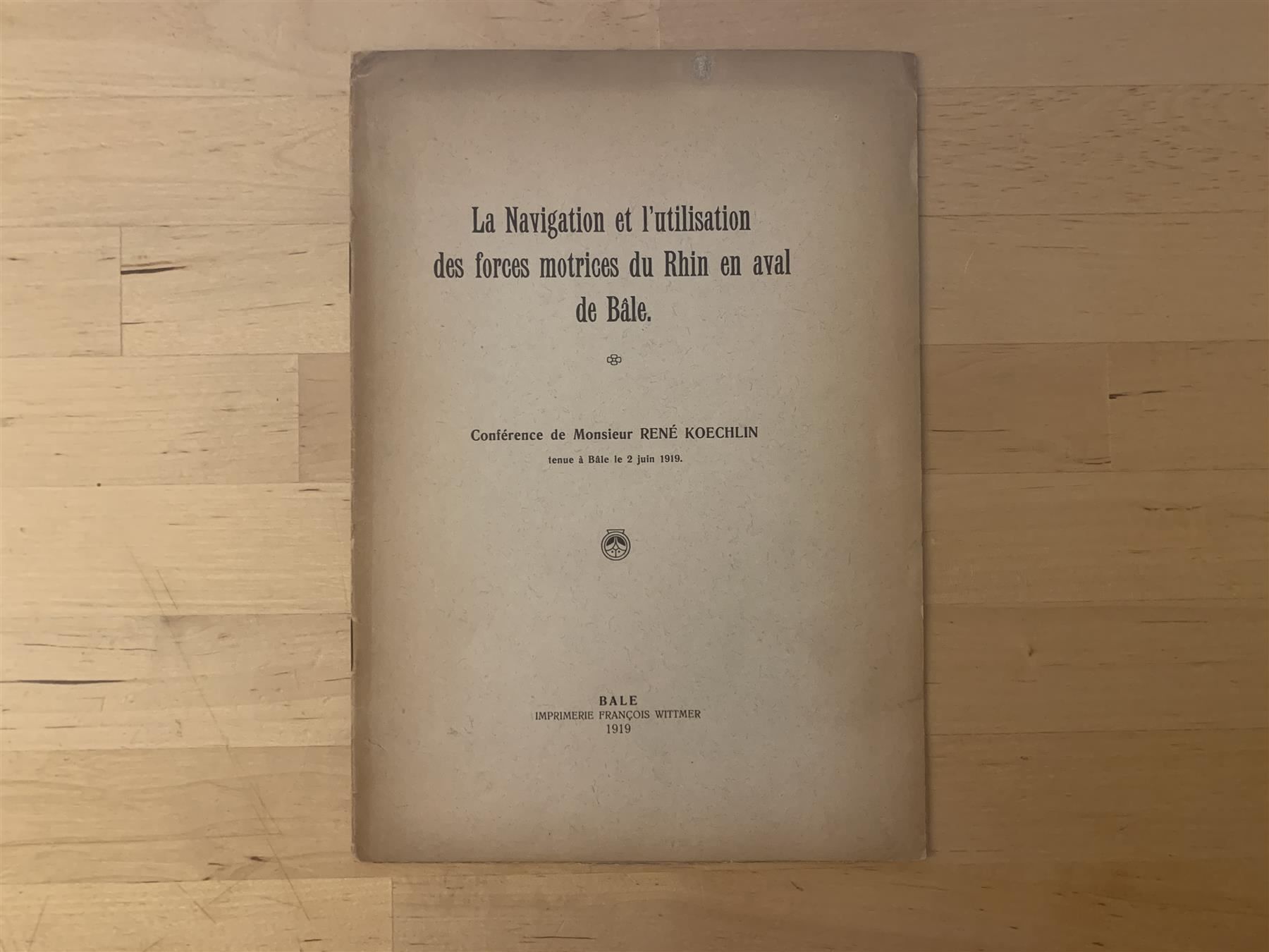 Bücher: Broschüre Rheinschifffahrt 1919 – Gebraucht aus Himmelried von rasmus67