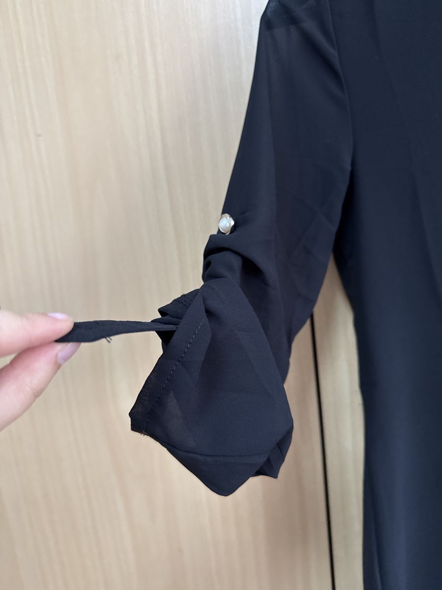 Blusen: Schwarze Chiffon Bluse Gr. XS - Elegant & Luftig – Neu (gemäss Beschreibung) aus Thun von Vans_98 2