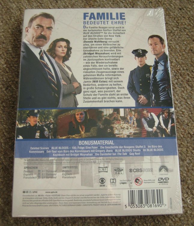 DVDs BLUE BLOODS, Staffel / Saison / Season 5, komplett Kaufen auf