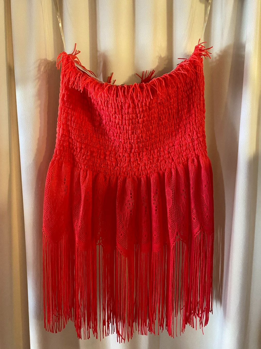 Vestiti: SOMMER KLEID MIT FRANSEN-DAMEN,ROT – Nuovo e nell'imballaggio originale da Meienried venduto da ManuelaBoutique 4