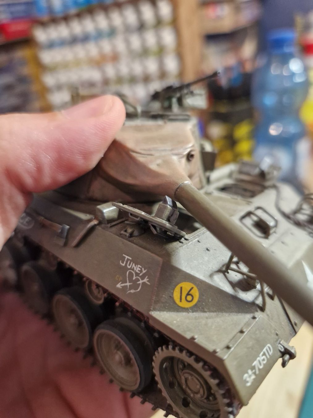 Kit di modellismo & Modellini statici: 1/35 M18 Hellcat tank gebaut – Usato da Ponte Capriasca venduto da nikfolle 5