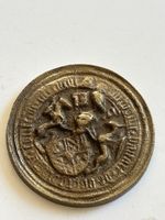 Siegelstempel mit Wappen und Schrift guter Zustand(S38)