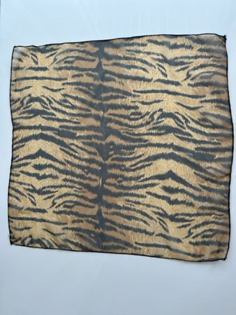 Tiger Print Scarf light fabric good condition