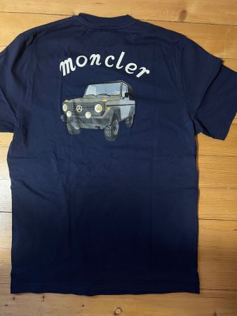 Original Moncler T-Shirt Mercedes Gr. L dunkelblau
