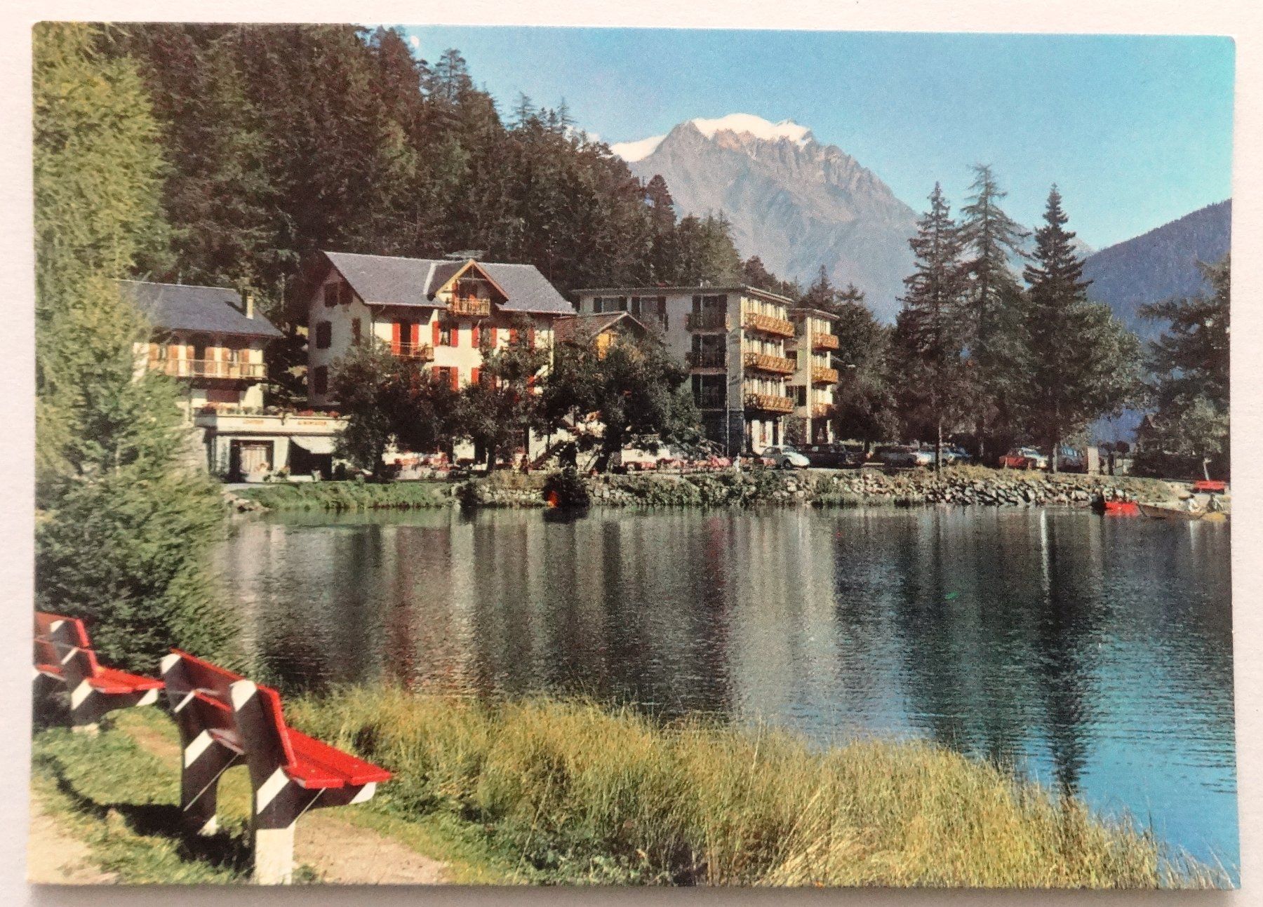 Ansichtskarten: Station de Champex avec le Grand Combin – Gebraucht aus Fétigny von Billy2miny