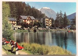 Station de Champex avec le Grand Combin
