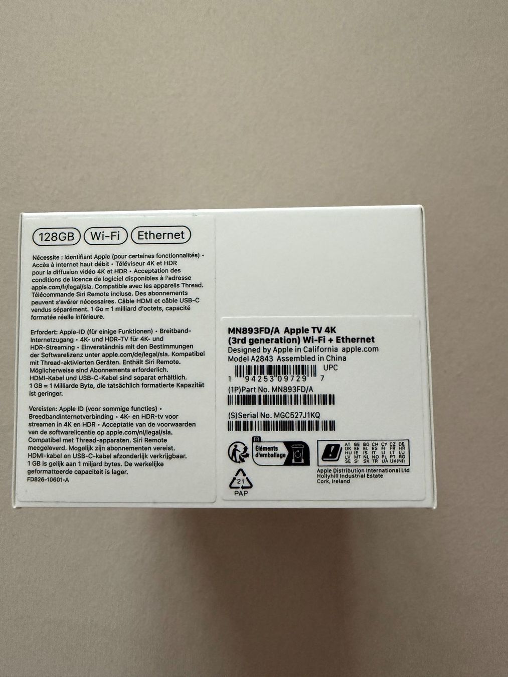 Apple Lettore multimediale & Streamer: Apple TV 4K 128GB Wifi + Ethernet 3rd – Usato da Bülach venduto da Katha28 1