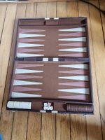 Antikes Backgammon Spiel, Reiseversion, Vintage Style!