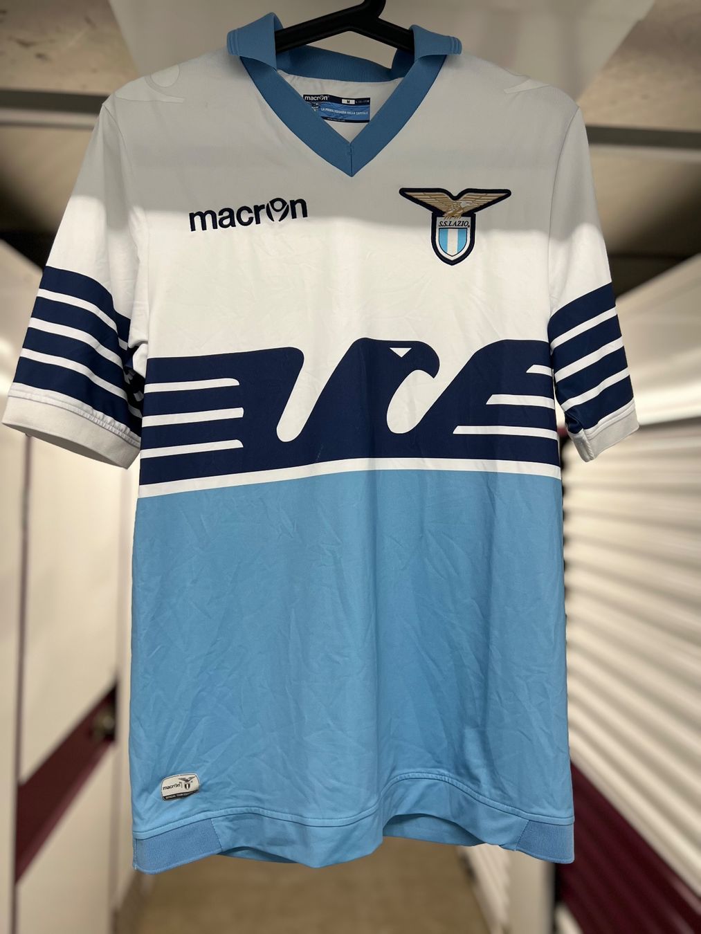 Canottiere & Pantaloni: Macron Lazio Trikot 2014-2015 Klose – Usato da Cully venduto da DealerPrice 1