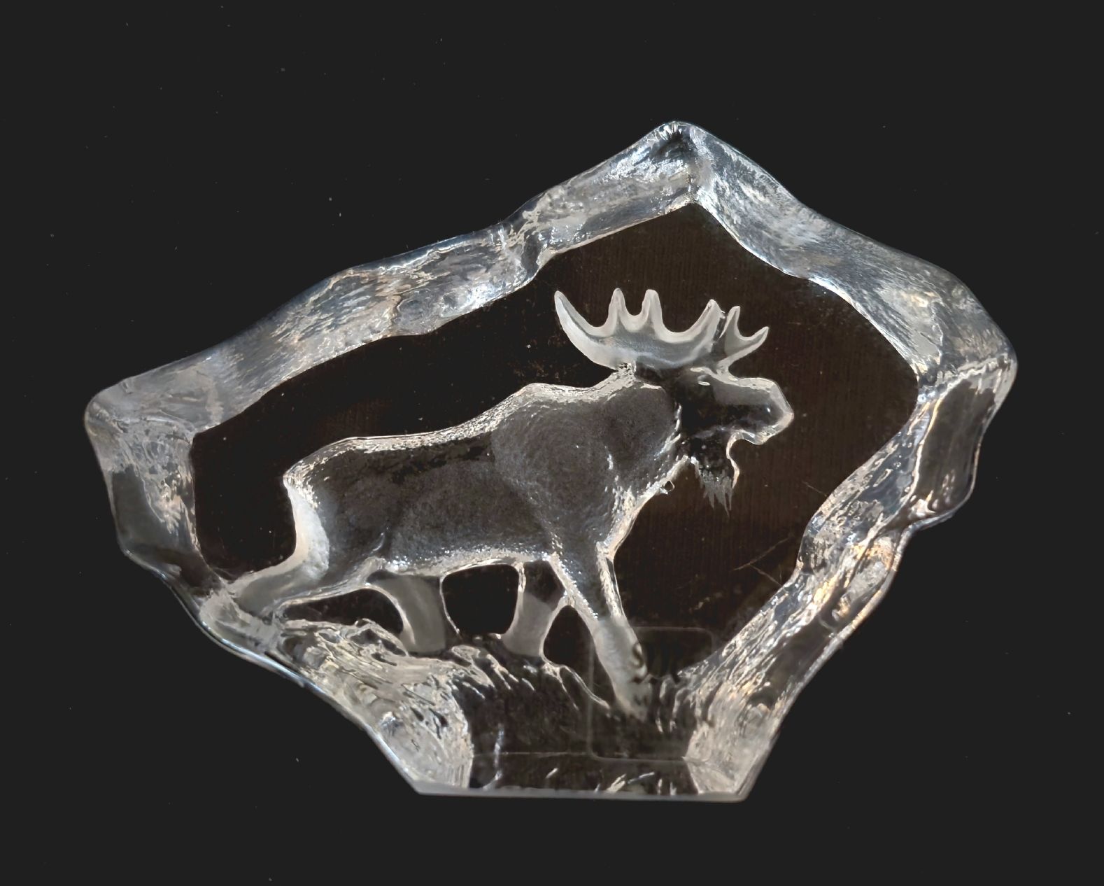 Skulpturen & Statuen: Moose Bull - Mini Crystal Sculpture | 88130 – Neu (gemäss Beschreibung) aus Flums von TheNorthMan