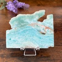 ✲ Hemimorphit Scheibe ✲ 53g / 75mm Hemimorphite Platte