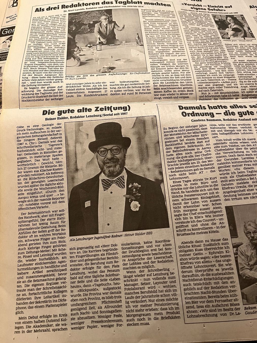 Riviste & Magazine: Aargauer Tagblatt/ letzte Ausgabe 2.Nov.1996 – Usato da hunzenschwil venduto da Oldipark 4