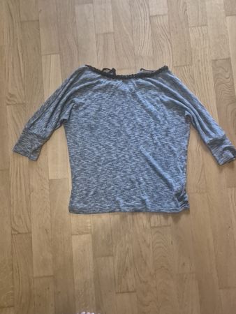 Orsay Stylish Grey Blouse with Ribbon Detail