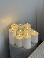 Lot de 10 bougies LED blanches, état comme neuf