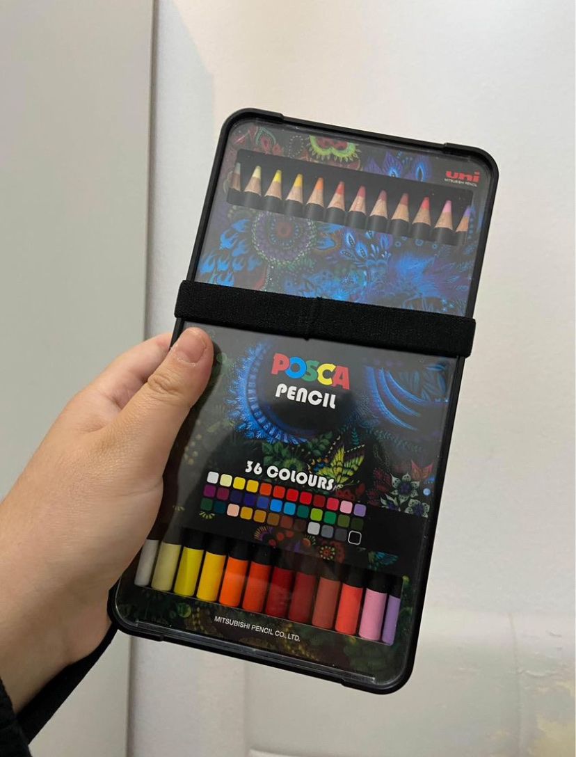Bleistifte, Farbstifte & Kreide: Boîte à crayon POSCA (36 crayons) – Gebraucht aus Montreux von Perledor 2