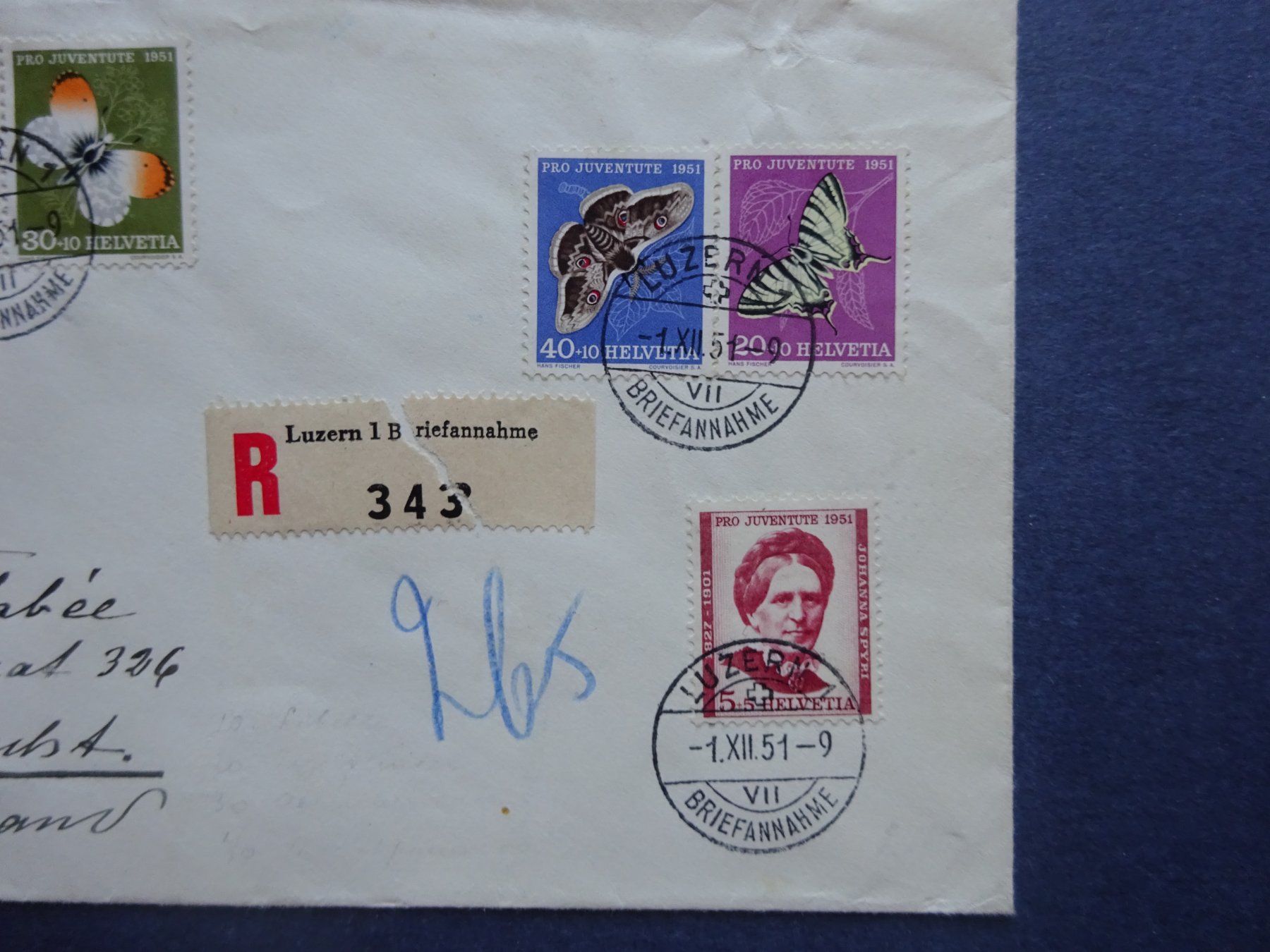 Tous les timbres: 1951 Pro Juventute FDC  - – D'occasion à Appenzell-Steinegg par adi1975 3