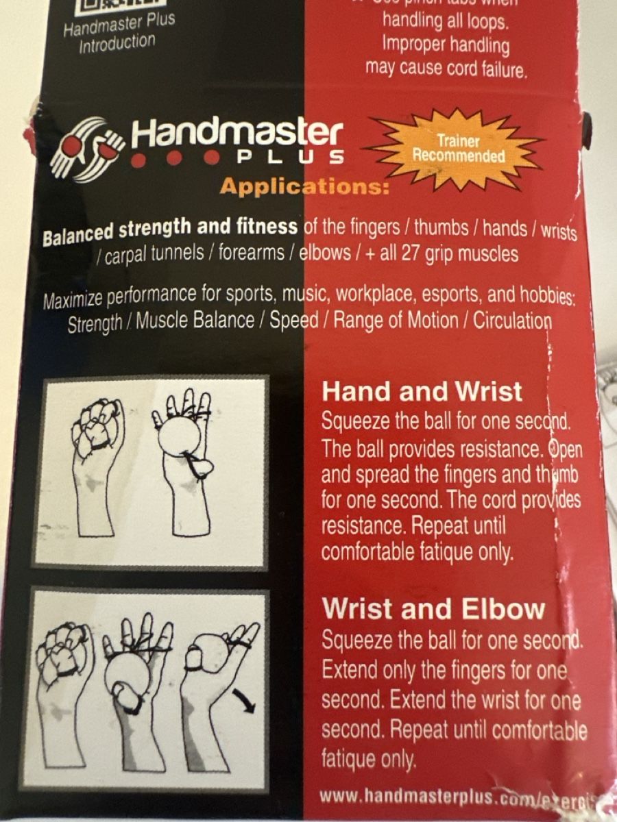 Hometrainer: Handmaster Plus Hand and Wrist Strengthener Medium – Neu und originalverpackt aus Uster von sus_s85n 2