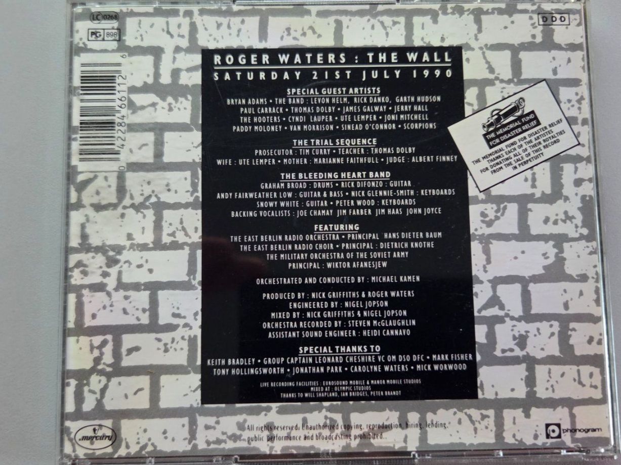 CD: DCD Roger Waters - The Wall Live in Berlin (2CDs) – Usato da Schaffhausen venduto da Kellerrassel 1