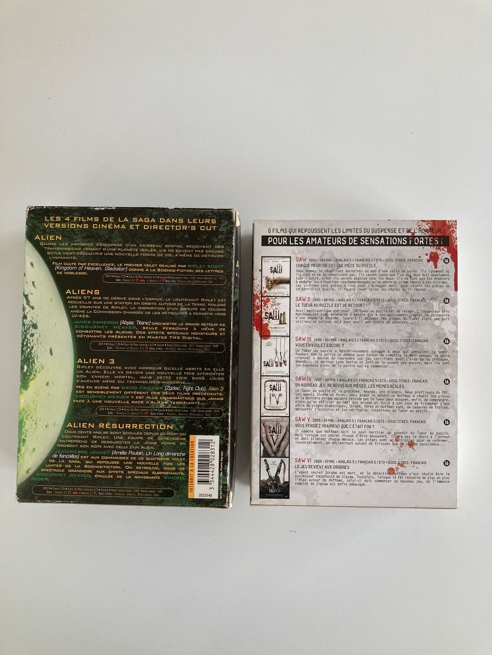 Tutti i DVDs: Coffret DVD Alien Quadrilogy et Saw – Usato da Bassecourt venduto da CALUMET-X 3