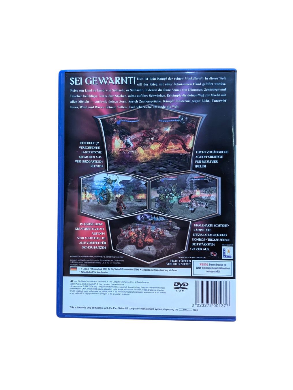Sony Giochi: Wrath Unleashed PlayStation 2 (PS2) – Usato da Domat/Ems venduto da IsseldorsShop 1