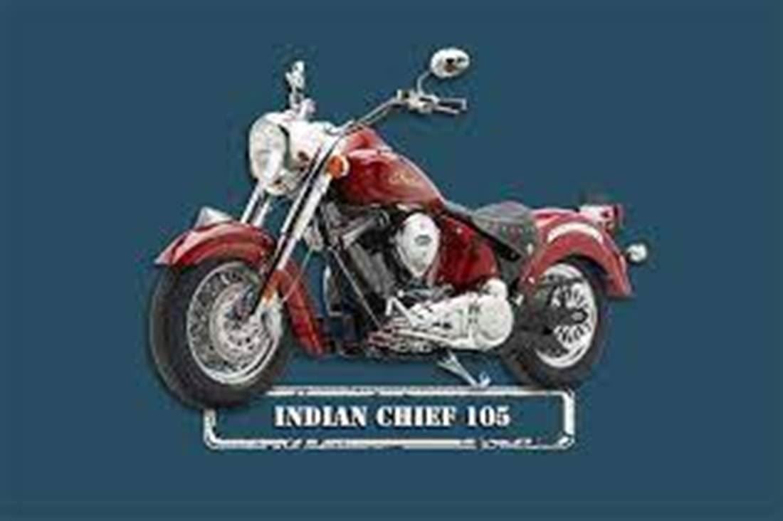 Indian Motorcycle Insegne: Blechschild-INDIAN CHIEF 105-ROT – Nuovo e nell'imballaggio originale da Rupperswil venduto da big-one-sale