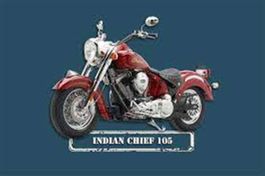Blechschild-INDIAN CHIEF 105-ROT
