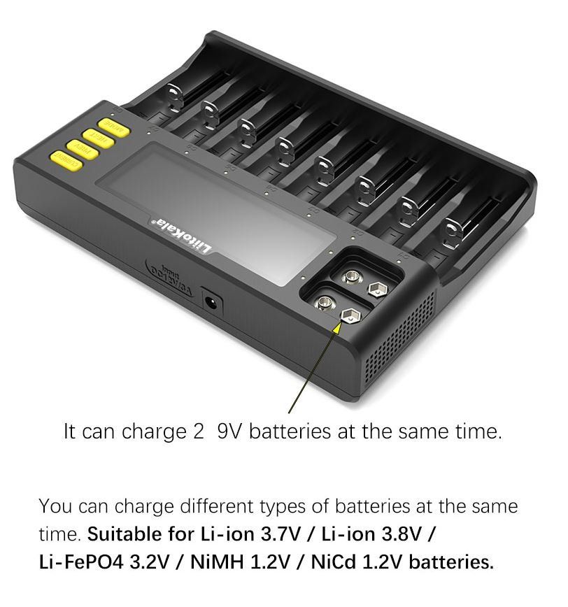 Caricatori & Batterie: Ladegerät Lii-S8 PD4 Smart-LCD-Display- – Nuovo e nell'imballaggio originale da Unterägeri venduto da RmOnline 5
