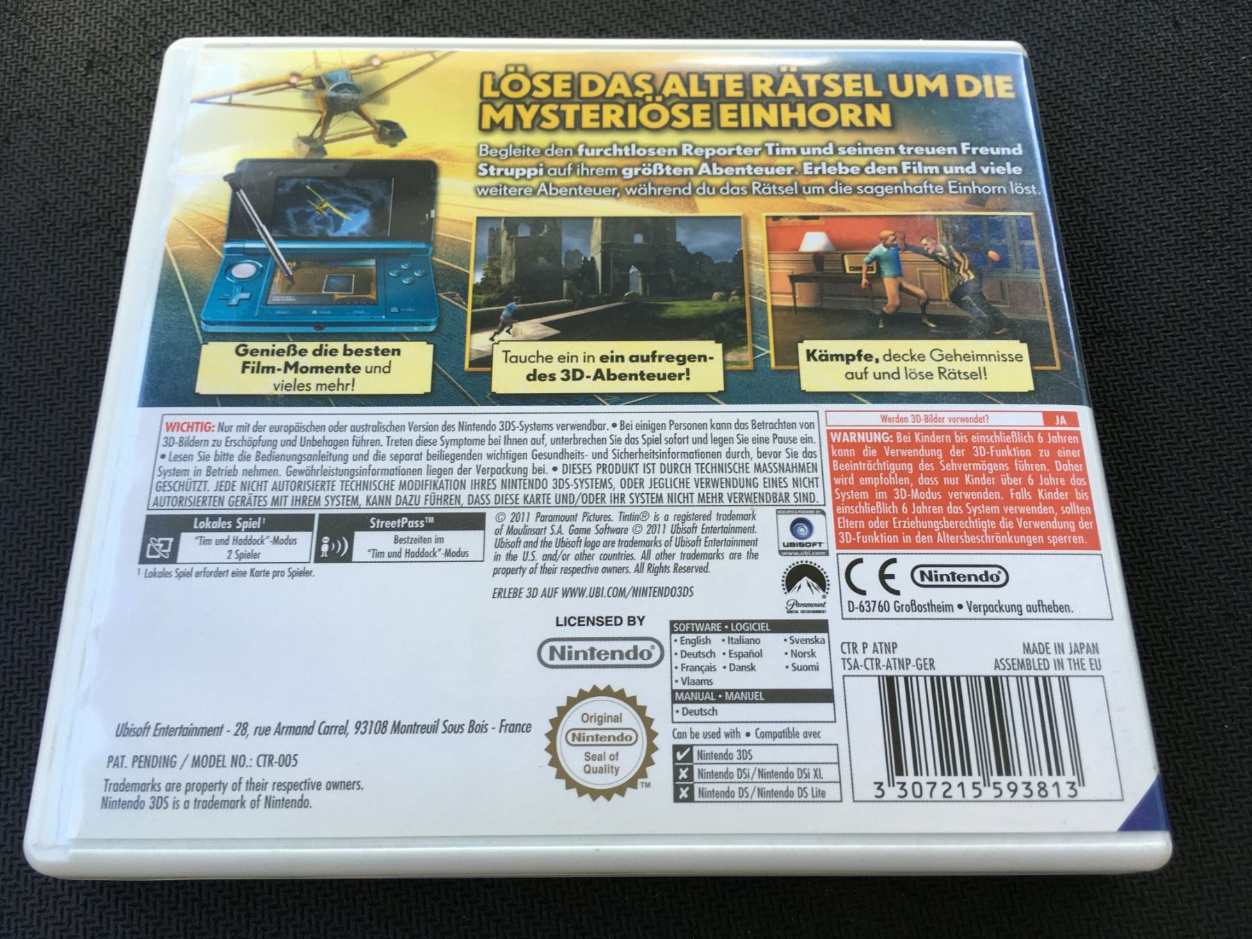 Nintendo Spiele: Tim und Struppi - Nintendo 3DS – Gebraucht aus St.Gallen von sjosjo 1