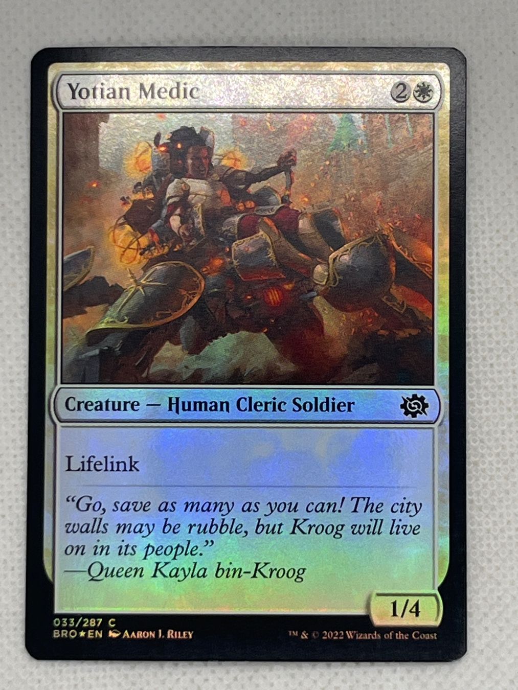 Magic The Gathering Carte collezionabili: Magic The Gathering Yotian Medic Foil – Usato da Hinterkappelen venduto da Kim1992
