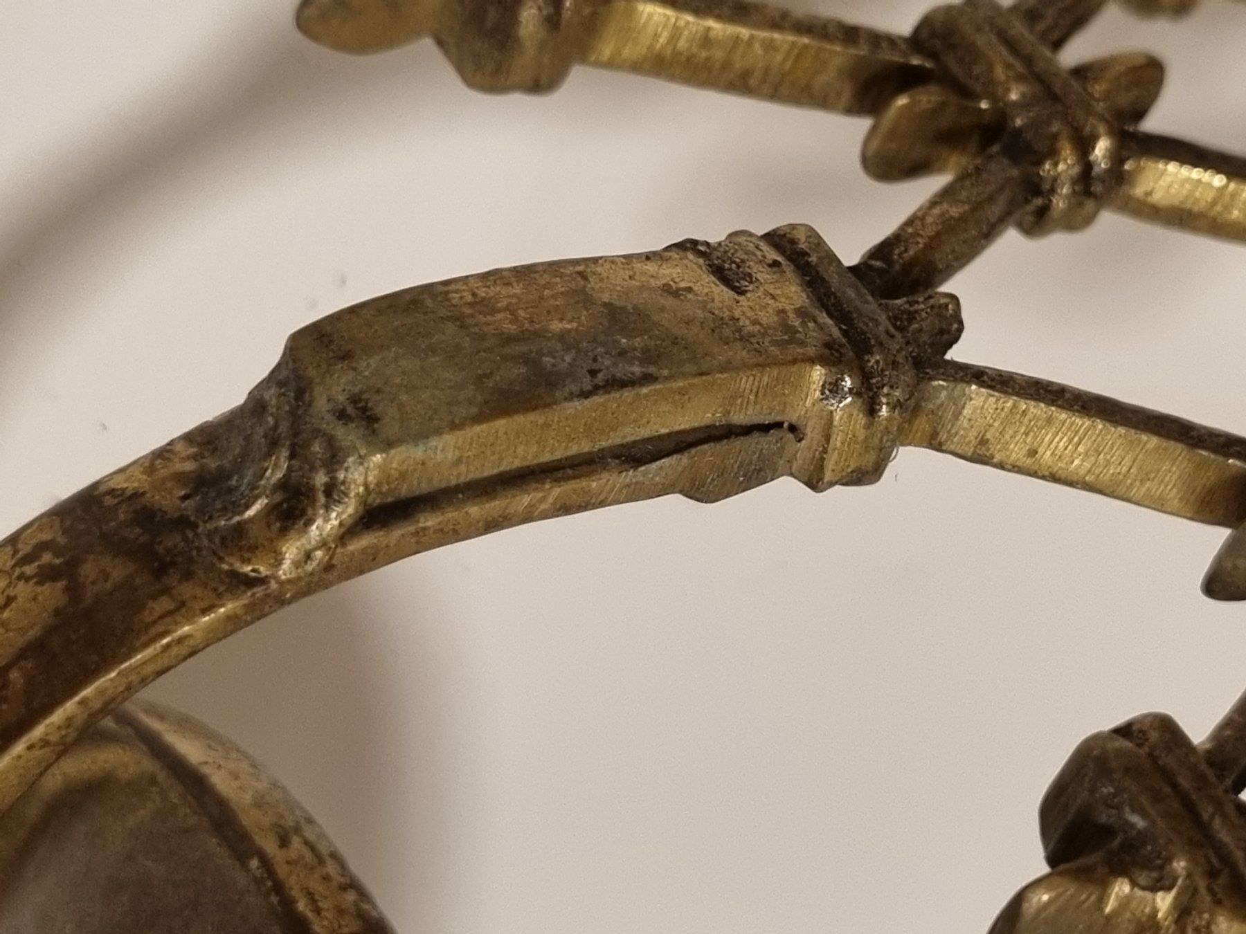 Kerzenständer: Vintage Wandkerzenhalter aus massivem Messing – Gebraucht aus Scharnachtal von devin03 3
