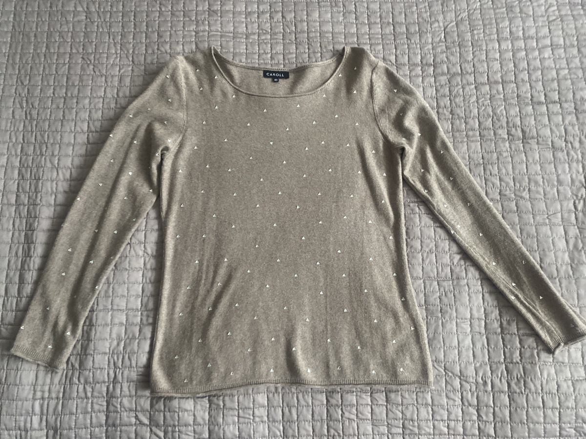 Caroll Maglioni & Felpe: Pull Caroll beige, taille 40, doux et confortable! – Nuovo (secondo la descrizione) da Geneve venduto da pat_p76n