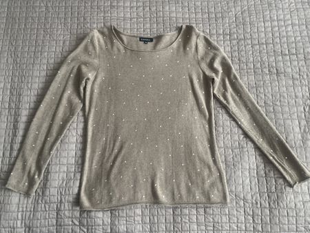 Pull Caroll beige, taille 40, doux et confortable!