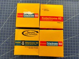 4x Kodak Super 8 Filme (Ektachrome 160 & Kodachrome 40) – Ex