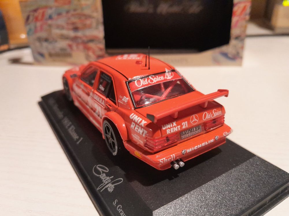 Minichamps 1/43 – Mercedes 190E 2.5-16 Evo II DTM 1993 – AMG Tabac/Sonax – Occasion