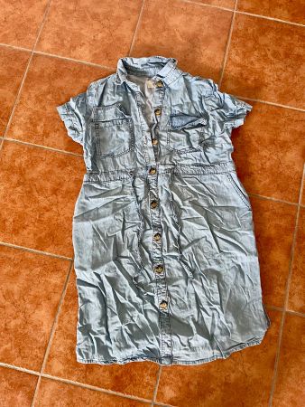 Vendo vestito premaman in denim / jeans chiaro