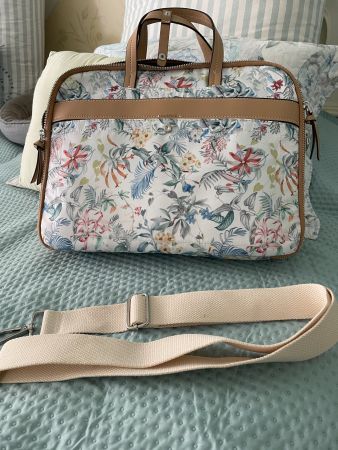 Parfois Business-/Laptop-Tasche weiss-blumig