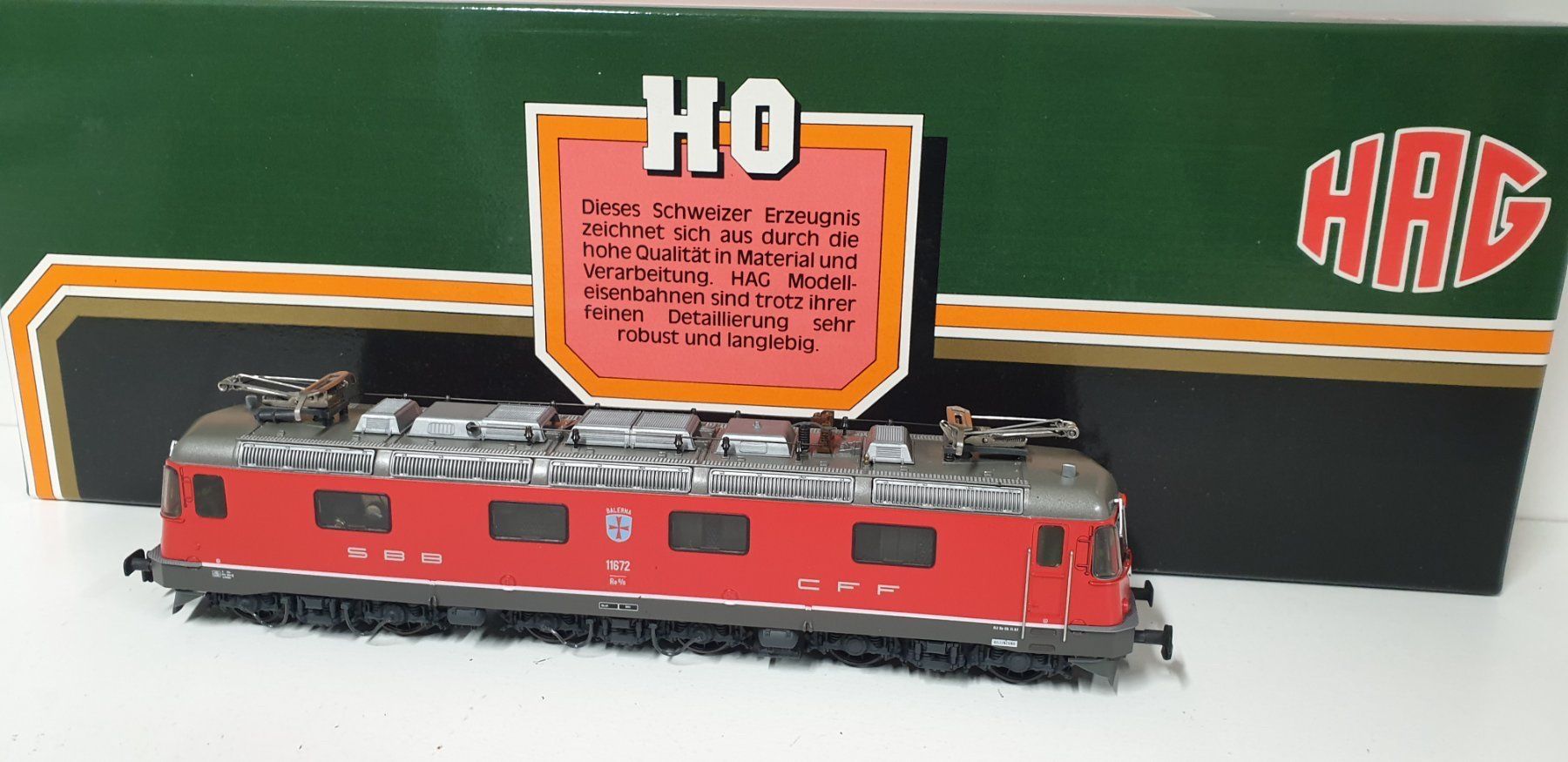 Hag Trains électriques: Hag SBB Re6/6 Balerna H0/AC Nr. 207 – Neuf (Voir description) à Neuenhof par ludovicco