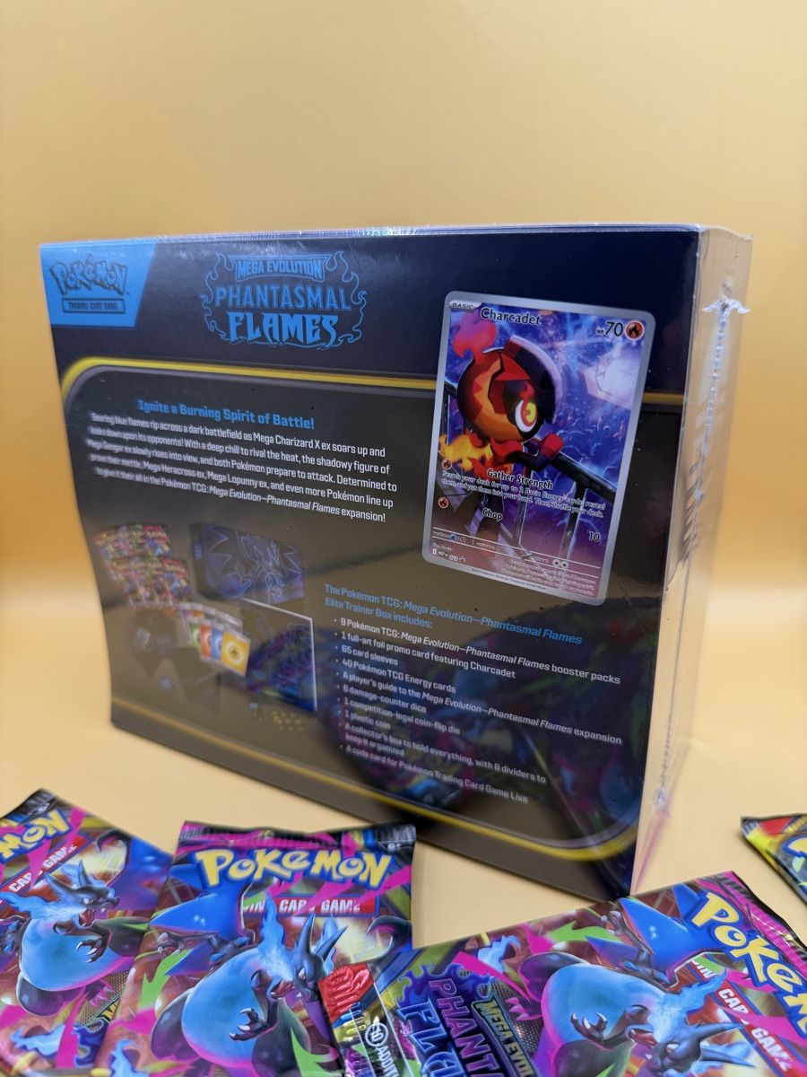 Pokémon Carte collezionabili: Phantasmal flames ETB & 5 Booster Packs – Nuovo e nell'imballaggio originale da Wetzikon ZH venduto da KartenKid 1