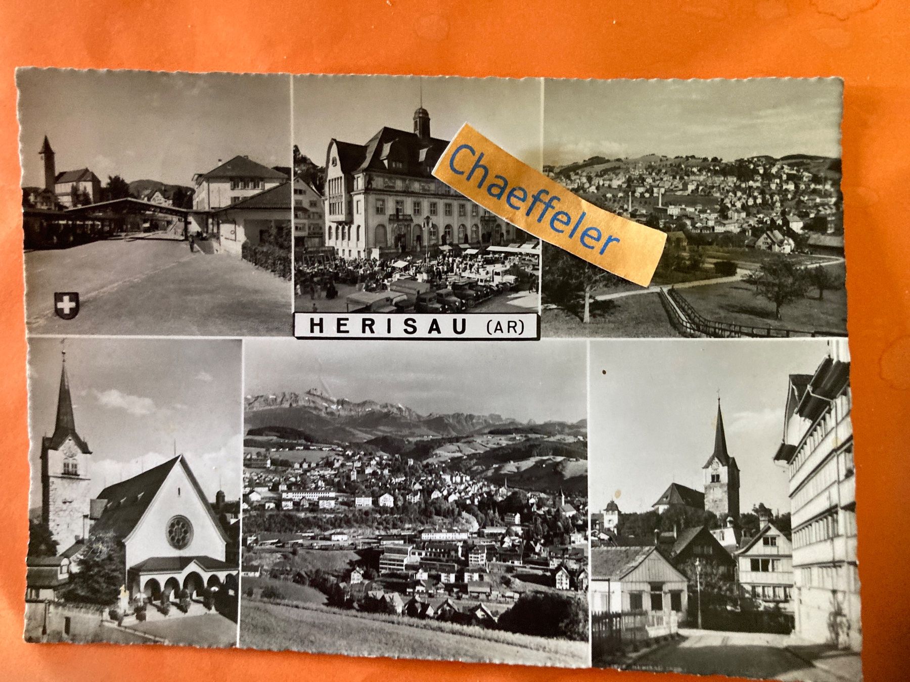 Cartoline postali: 1956 Herisau (AR) – Usato da Zürich venduto da Chaeffeler