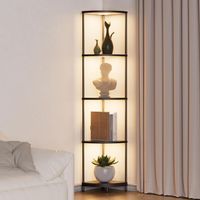 Stehlampe mit Regal Dimmbar