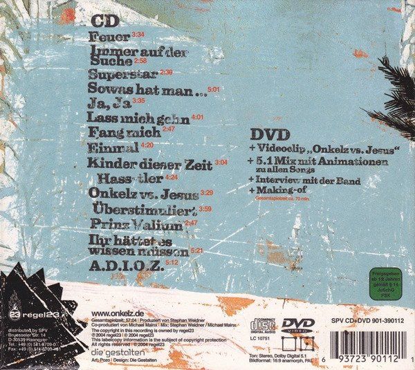 CDs: Böhse Onkelz ADIOS CD/DVD – D'occasion à Kandergrund par Sososo 1