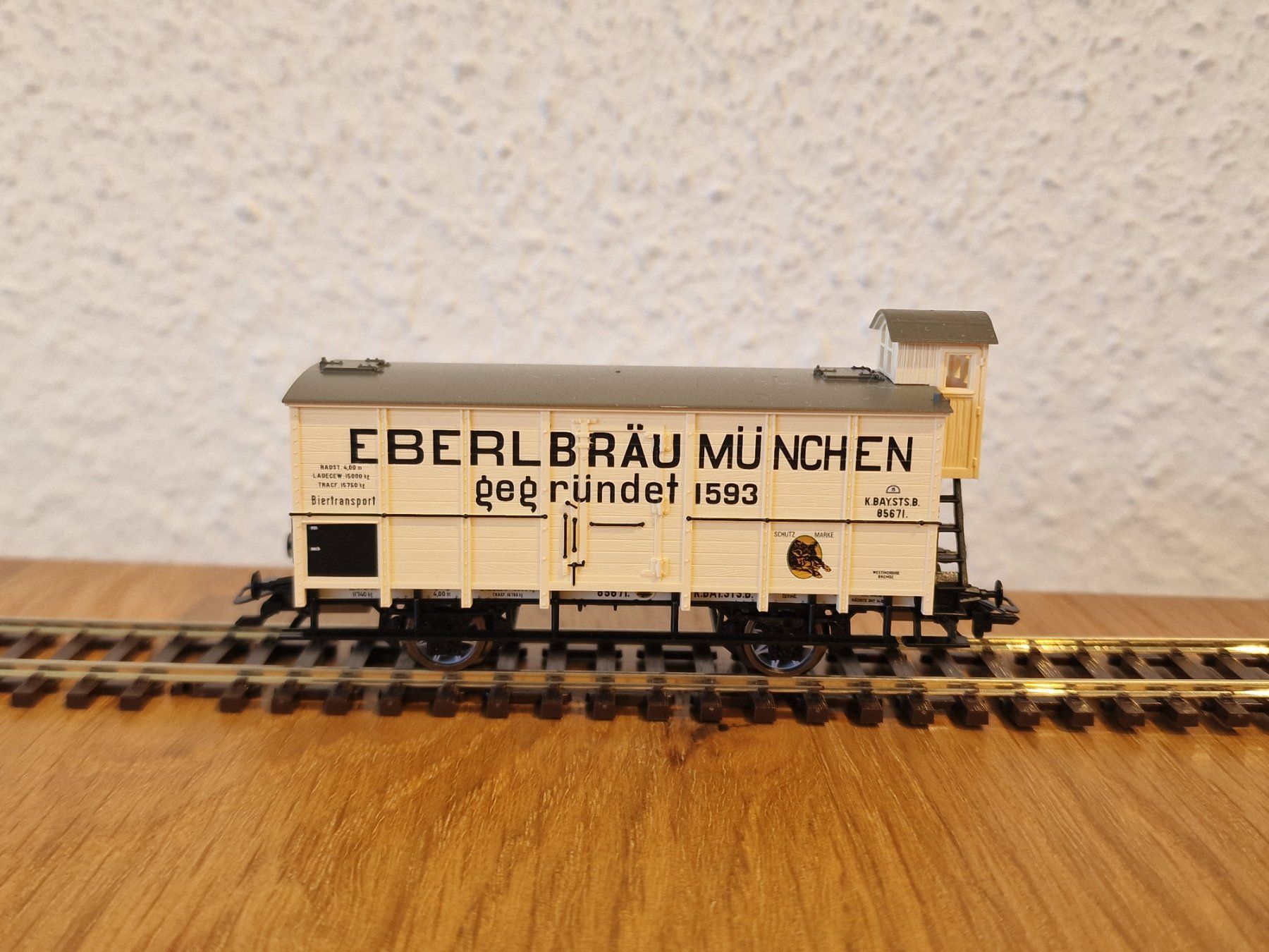 Trix Modelleisenbahnen: K.Bay.Sts.B. Eberl Bräu Güterwagen H0 – Neu (gemäss Beschreibung) aus Matten b. Interlaken von lor_hr9w 1